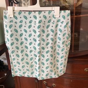 Ann Taylor Paisley skirt